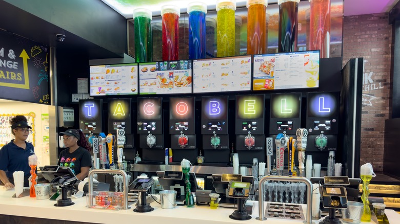 Front counter at Taco Bell Cantina