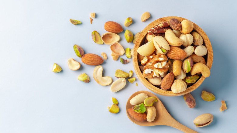 Bowl with different nuts