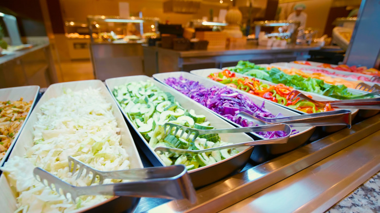 All you can eat buffet salad bar.