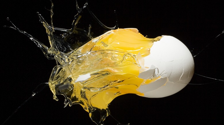 an exploding egg