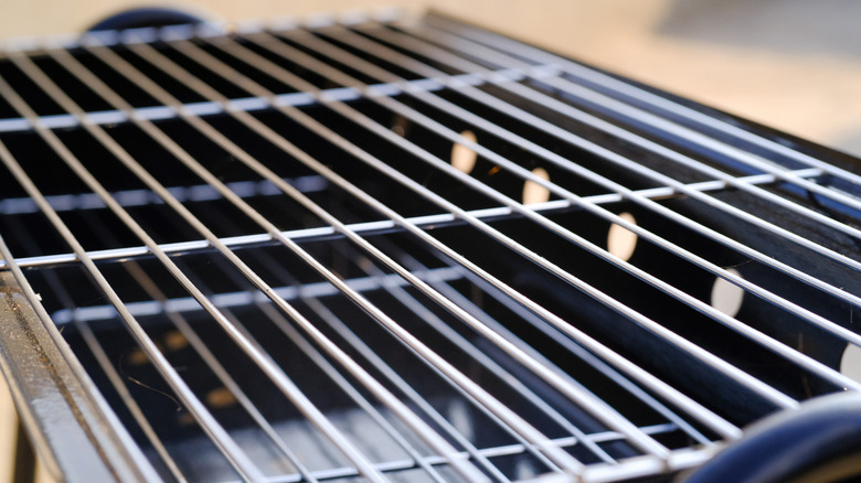 A close-up photo of clean grill grates