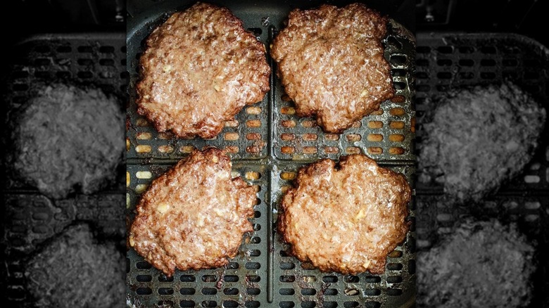 burgers in air fryer