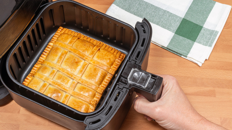 a pie in an air fryer