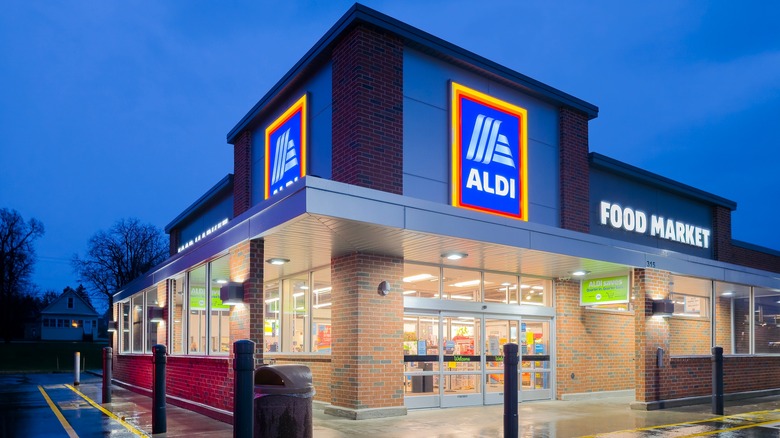 exterior of Aldi store