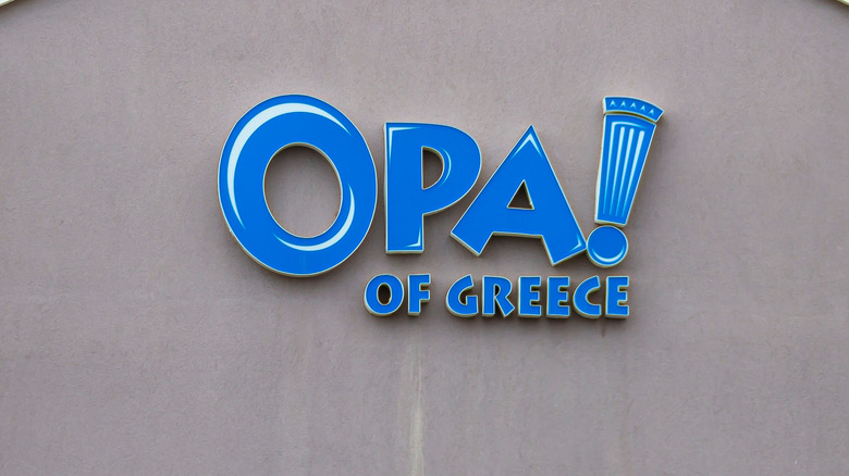 Opa! of Greece exterior sign in Canada