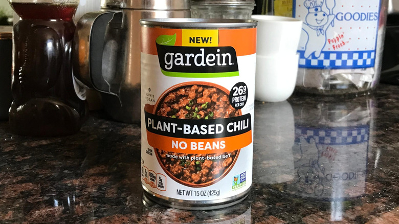 Gardein plant-based chili can