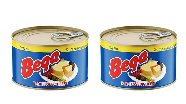 two cans Bega cheese