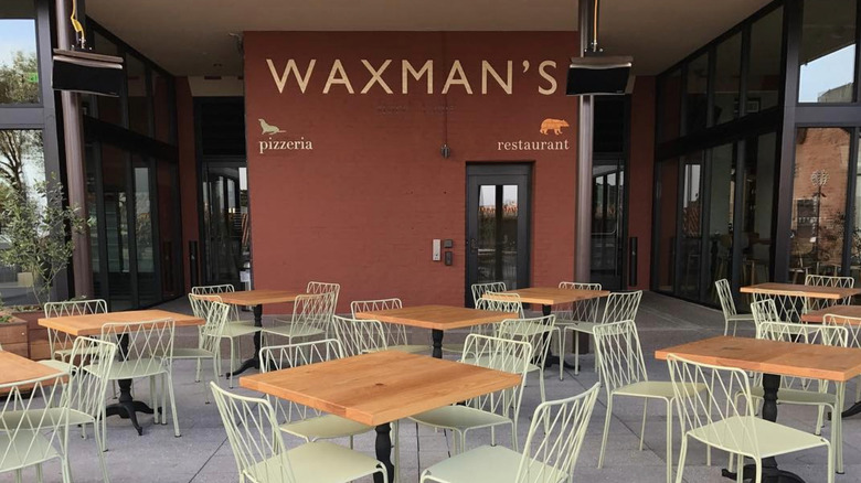 Waxman's outdoor seating area