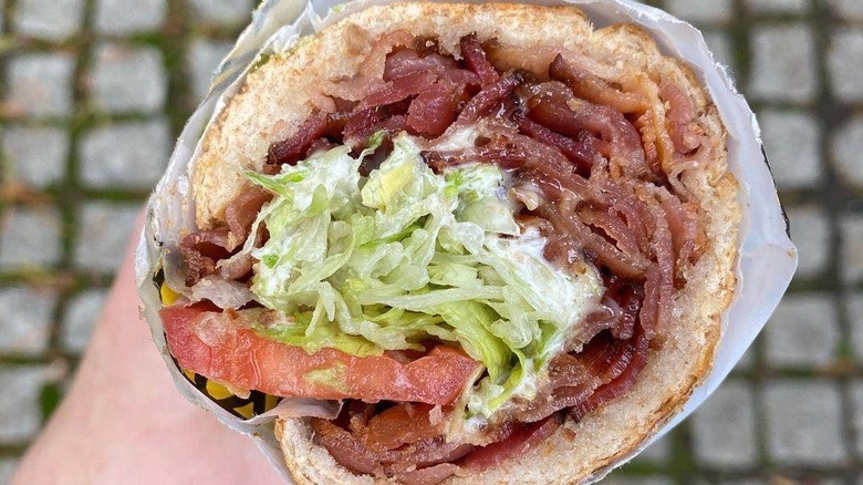 Handheld Which Wich BLT