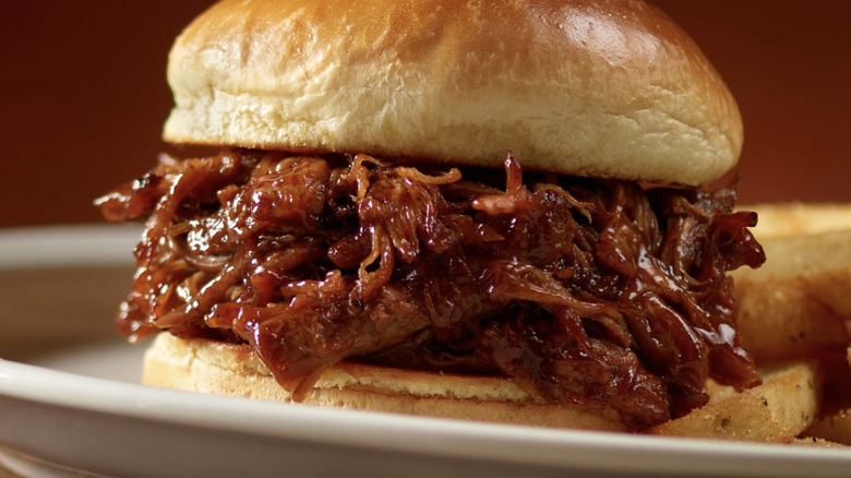 Texas Roadhouse pulled pork sandwich