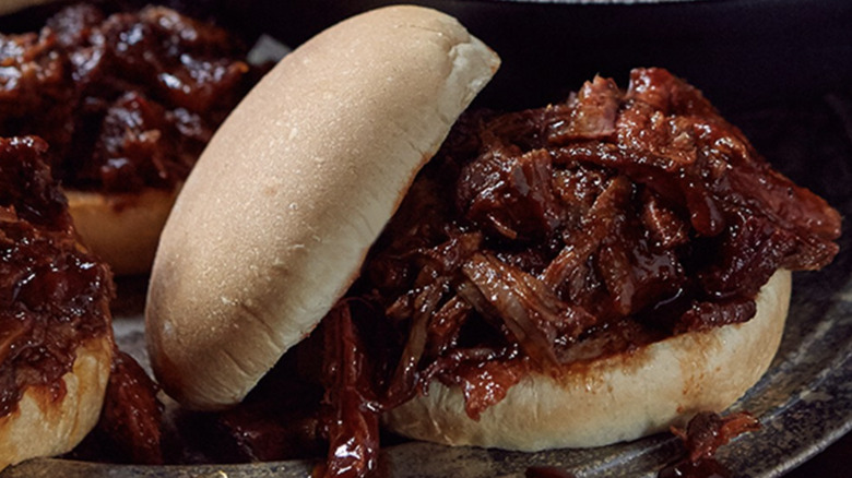 Joe's Kansas City Bar-B-Que pulled pork sandwich