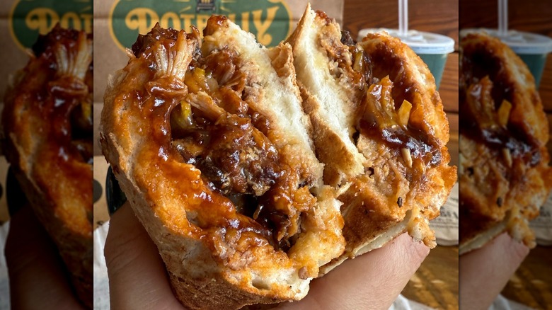 Potbelly pulled pork sandwich