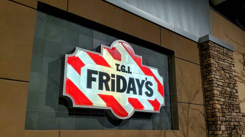 TGI Fridays sign outside building