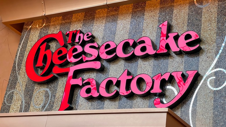 The Cheesecake Factory sign