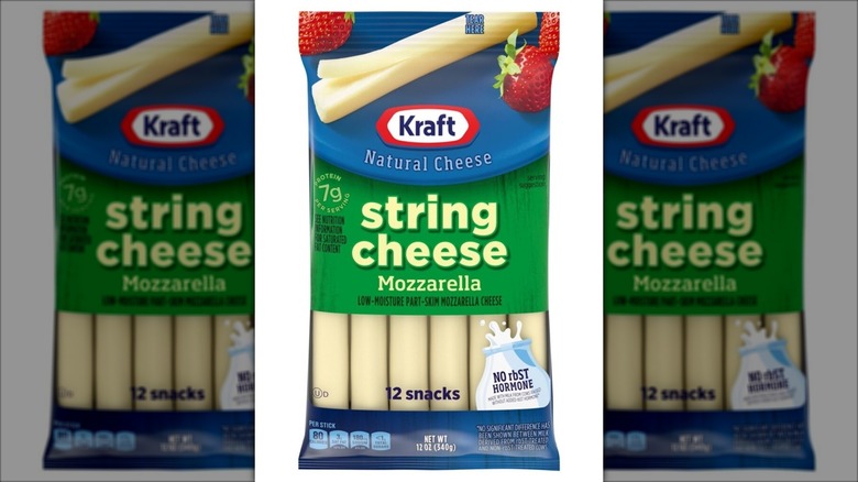 A packet of Kraft String Cheese.