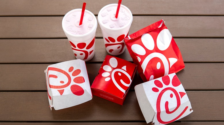 Various menu items from Chick-fil-A