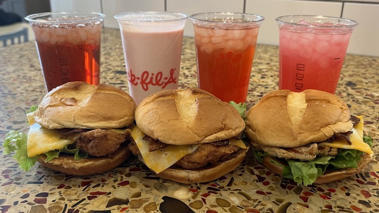 Chick-fil-A's spring lineup has three sandwiches and four drinks.