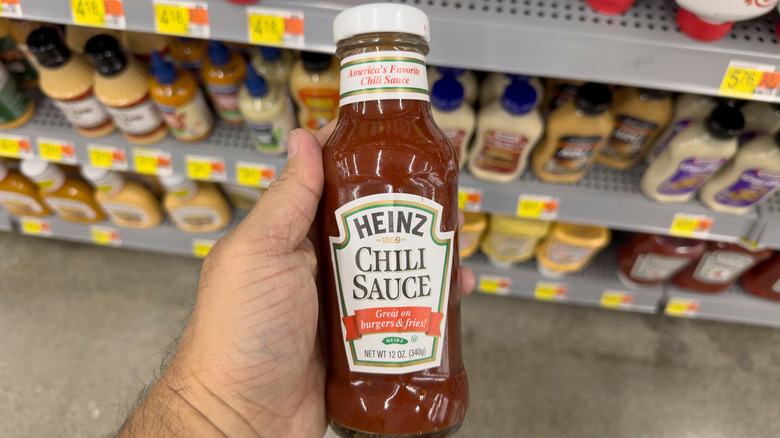 Bottle of Heinz Chili Sauce