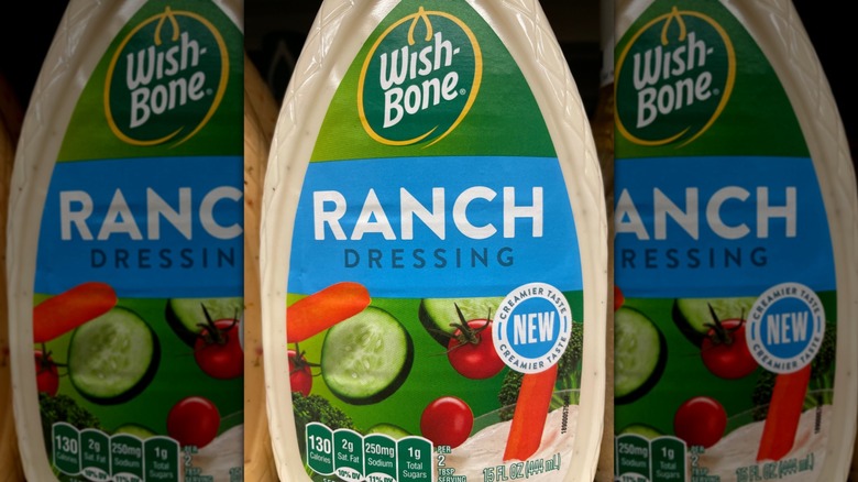 Bottle of Wish-Bone ranch dressing