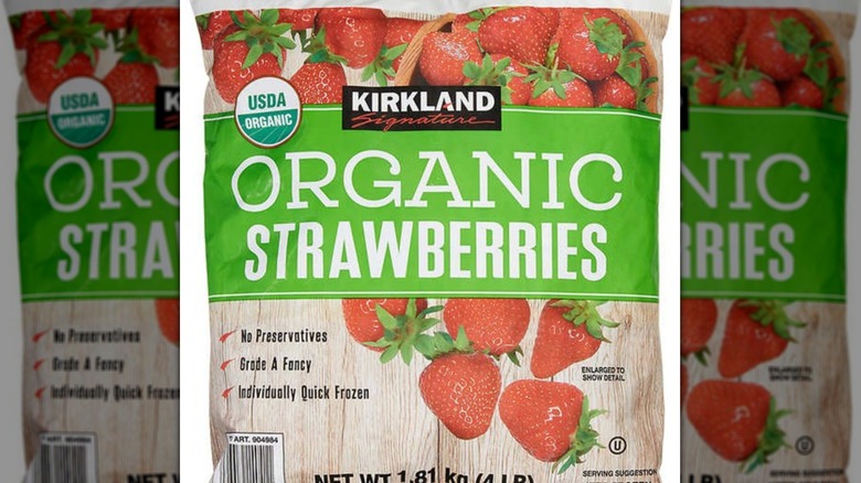 Kirkland organic strawberries bag