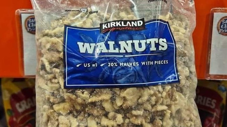 Kirkland walnuts in package