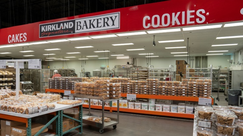 View of the bakery inside a Coscto store