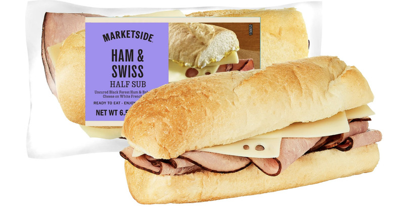 Marketside ham and Swiss sandwich from Walmart