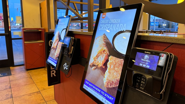 ordering kiosks at taco bell