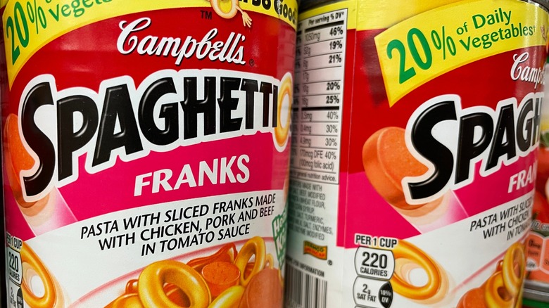 spaghetti os with franks can store