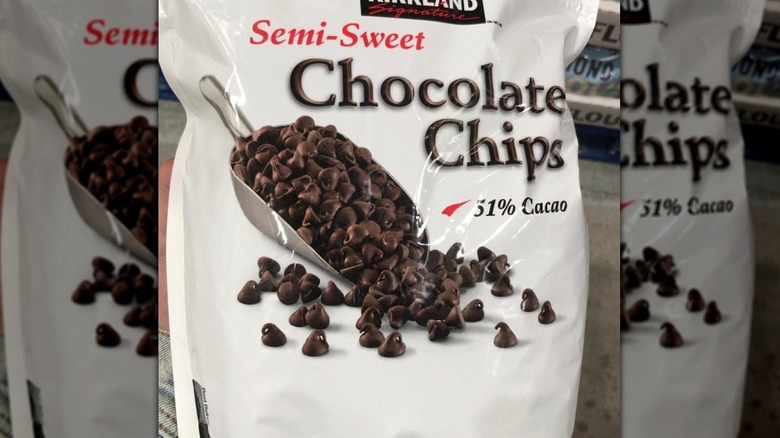 Bag of Kirkland Signature chocolate chips