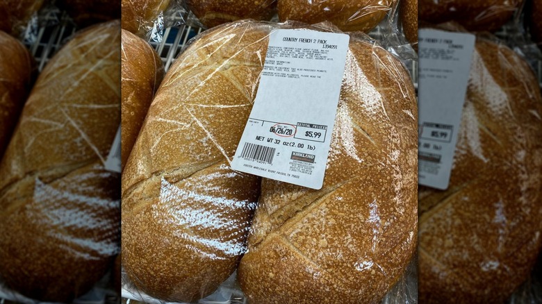 Two-pack of Costco country French bread