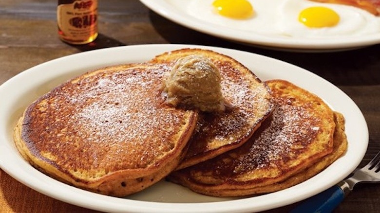 Plate of sweet potato pancakes