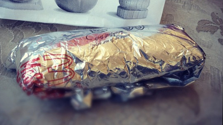 mcskillet burrito mcdonalds in foil