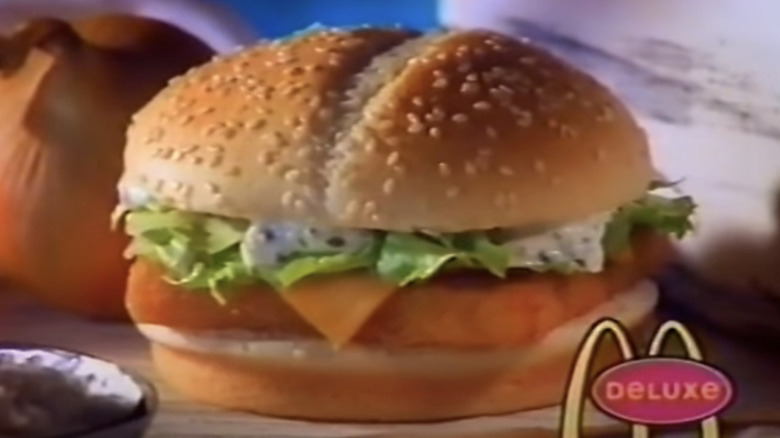 Ad for McDonald's Fish Filet Deluxe from 1990s