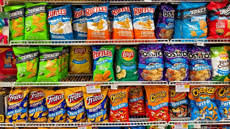 chips in grocery store