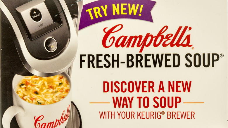 Print ad for Campbell's fresh-brewed soup Keurig