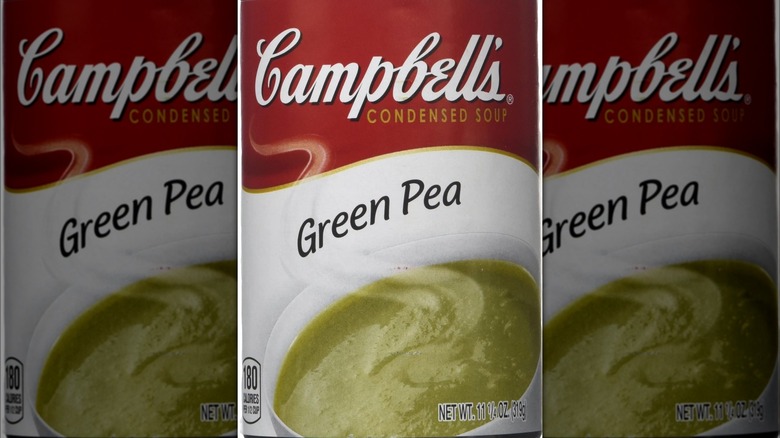 Can of Campbell's green pea soup