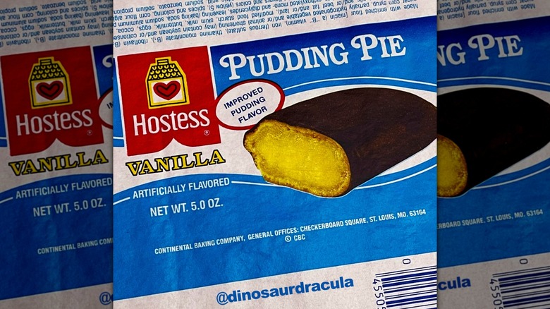 Packaging for Hostess Pudding Pie