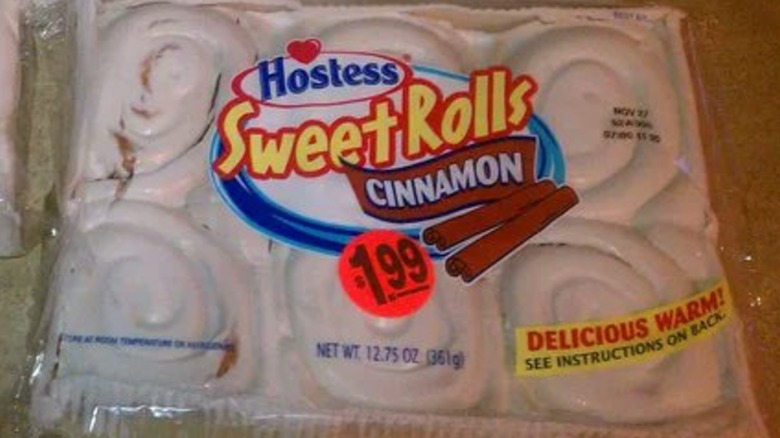 Packet of Hostess Sweet Rolls Cinnamon