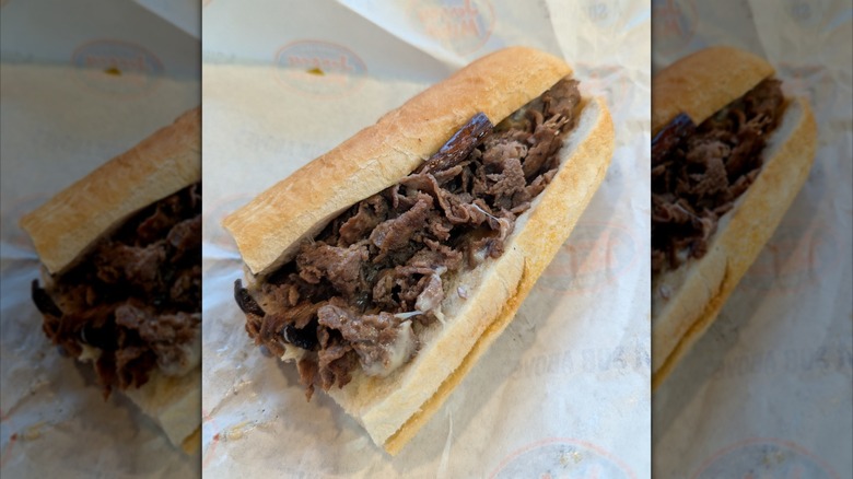 Beef in a sub from Jersey Mike's