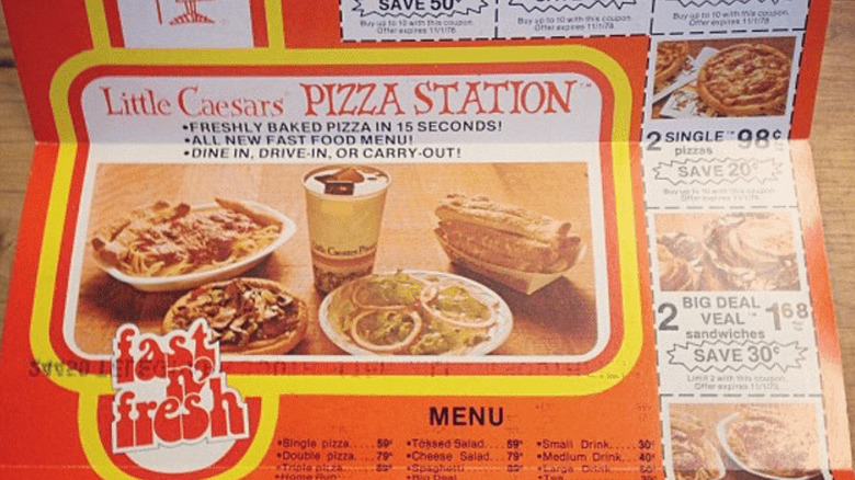 little caesars vintage menu with veal deal