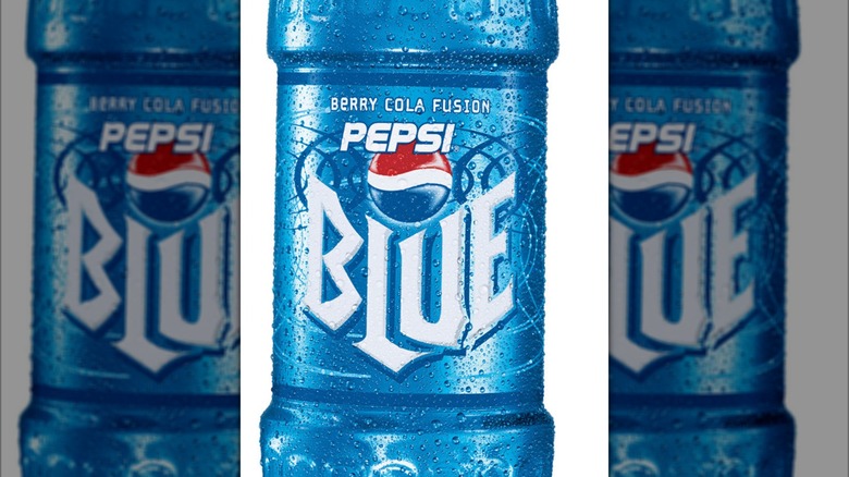 Pepsi Blue plastic bottle in promotional image