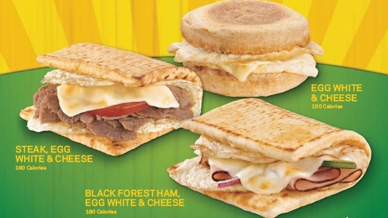 Subway breakfast sandwiches