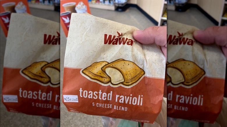 Toasted ravioli in bag from Wawa