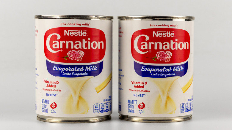 carnation evaporated milk cans