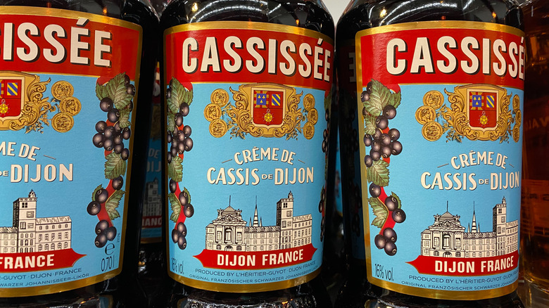 creme de cassis bottles