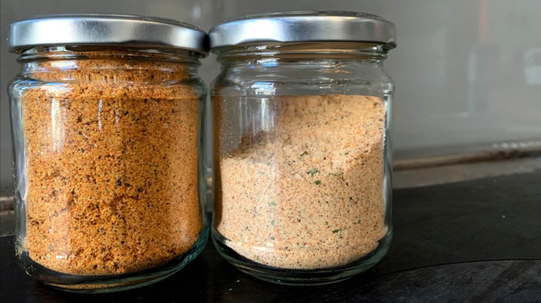 two jars of Doritos seasoning