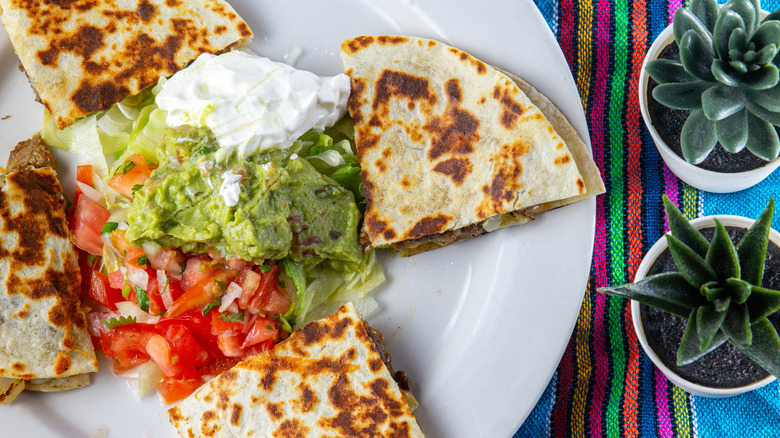 quesadillas with guacamole