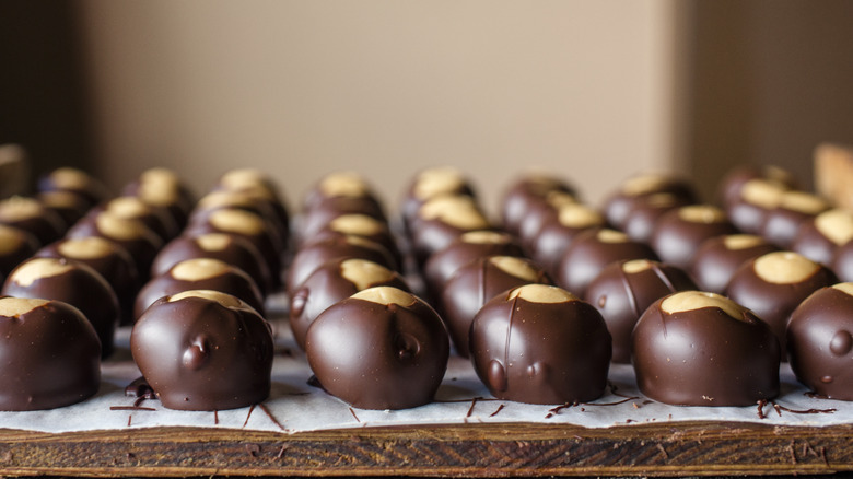 tray of buckeyes