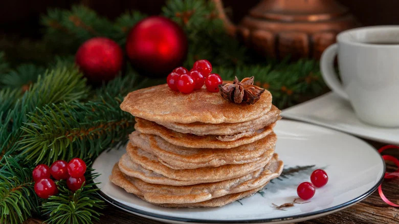 stack of thin buckwheat pancakes